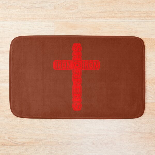 Item preview, Iron sharpens iron - cross typography - red design | bible verse | bible verse | scripture verse  designed and sold by ZechJohnRB.