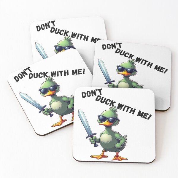 Item preview, Cool Duck with Sunglasses and Sword – Funny Warrior Duck" designed and sold by MOTAS FASHION .