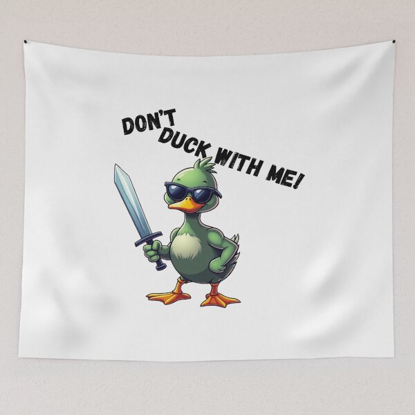 Item preview, Cool Duck with Sunglasses and Sword – Funny Warrior Duck" designed and sold by MOTAS FASHION .