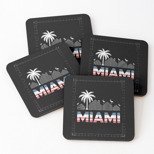 Item preview, Miami usa flag colors designed and sold by SignumShop.
