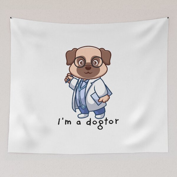 Item preview, Cute Dog Doctor – Cartoon Puppy in Lab Coat designed and sold by MOTAS FASHION .