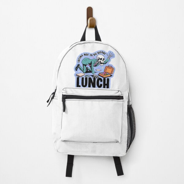 Item preview, Trying not to die before lunch|Sarcastic Skeleton Sticker | Work Vibe Humor| Funny Skeleton Work Sticker | Sarcastic Quote for Burnout & Mental Health designed and sold by mbarts85.