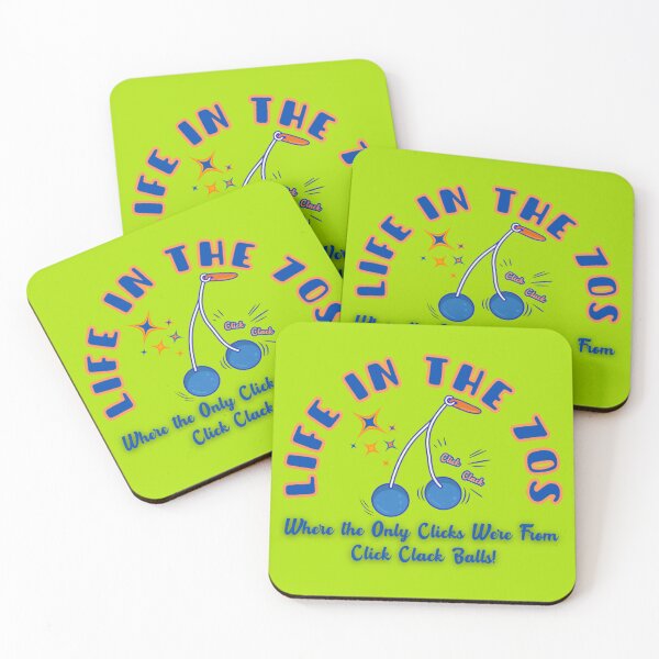 Item preview, Life in the 70s - Where The Only Clicks Were From Click CLack Balls! designed and sold by Pawethic Prints Studio.