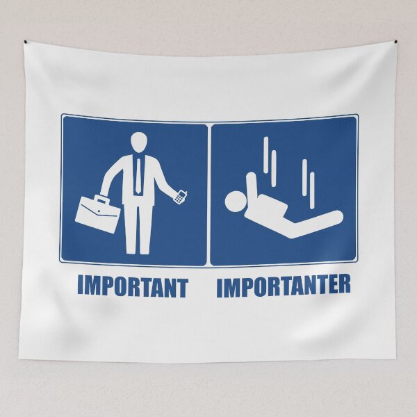 Item preview, Work Is Important, Sky Diving Is Importanter designed and sold by Esskay Designs.
