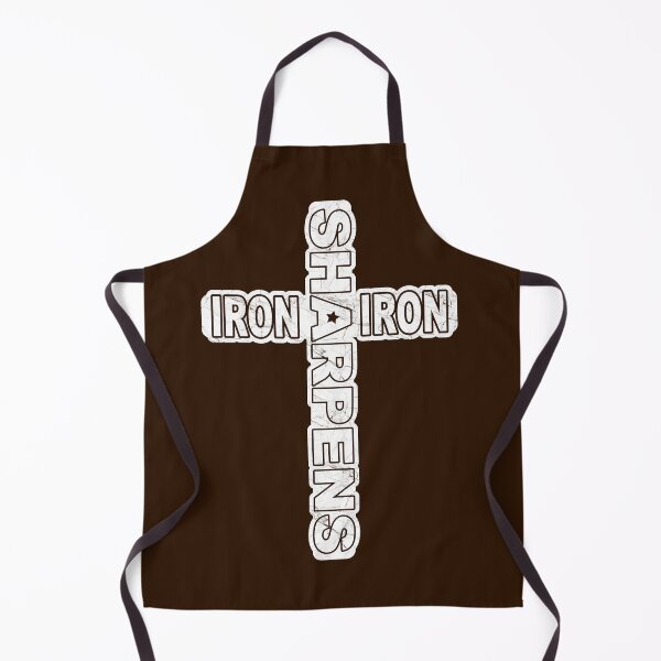Item preview, Iron sharpens iron - cross typography - white design | bible verse| scripture verse designed and sold by ZechJohnRB.