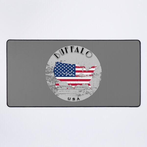 Item preview, Buffalo United States of America Flag Worn designed and sold by World Designs.