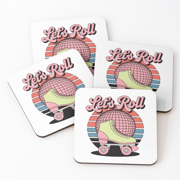 Item preview, Let’s Roll – Retro Roller Skate Disco Design designed and sold by TipTop GFX.