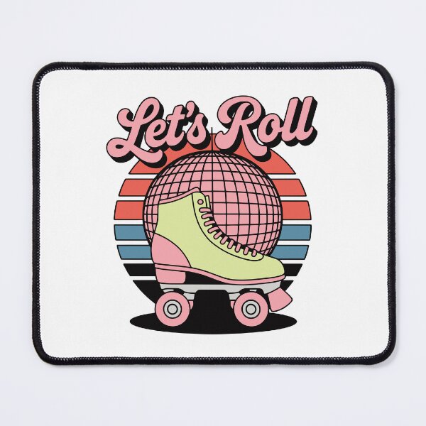Item preview, Let’s Roll – Retro Roller Skate Disco Design designed and sold by TipTop GFX.