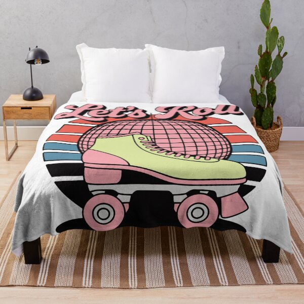 Item preview, Let’s Roll – Retro Roller Skate Disco Design designed and sold by TipTop GFX.