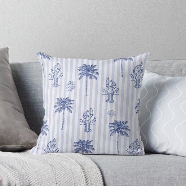 Item preview, Coastal Chic Aesthetic Blue White Striped Pattern designed and sold by tanjica.