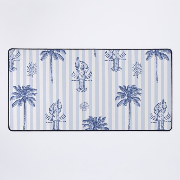 Item preview, Coastal Chic Aesthetic Blue White Striped Pattern designed and sold by tanjica.