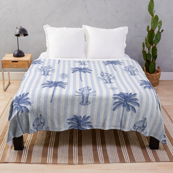 Item preview, Coastal Chic Aesthetic Blue White Striped Pattern designed and sold by tanjica.