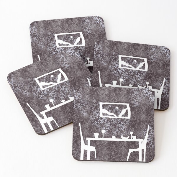 Item preview,  "Silent Conversation – Abstract Interior Scene" designed and sold by MilkaMillyBoo.