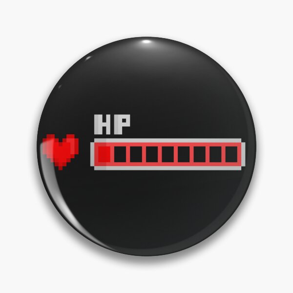 Artikelvorschau, Low HP Pixel Art – Gamer-Herzbalken-Design entworfen und verkauft von Dugolivia.