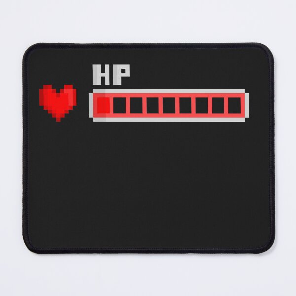 Artikelvorschau, Low HP Pixel Art – Gamer-Herzbalken-Design entworfen und verkauft von Dugolivia.