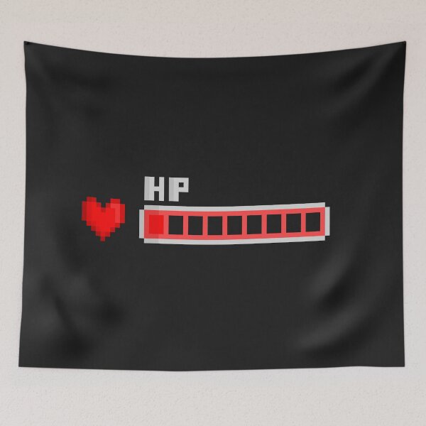 Item preview, Low HP Pixel Art – Gamer Heart Bar Design designed and sold by Dugolivia.