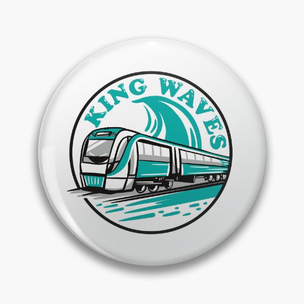 Item preview, King Waves with C Series Perth Transperth Train designed and sold by jasmineberry.