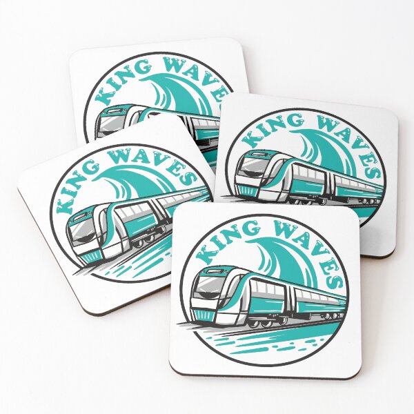 Item preview, King Waves with C Series Perth Transperth Train designed and sold by jasmineberry.