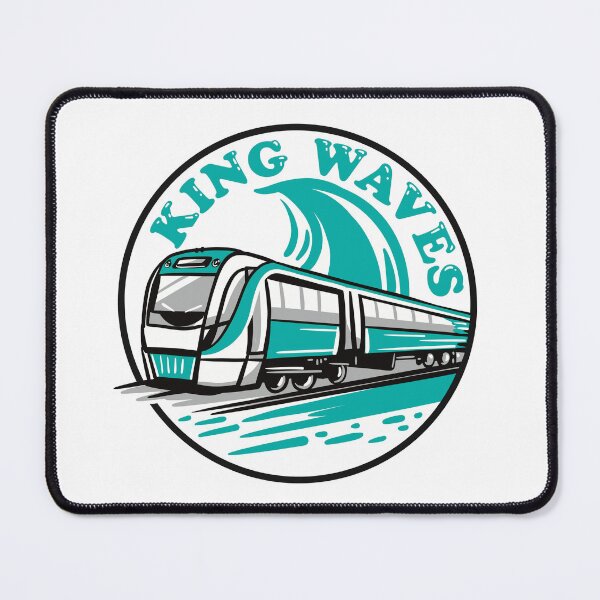 Item preview, King Waves with C Series Perth Transperth Train designed and sold by jasmineberry.