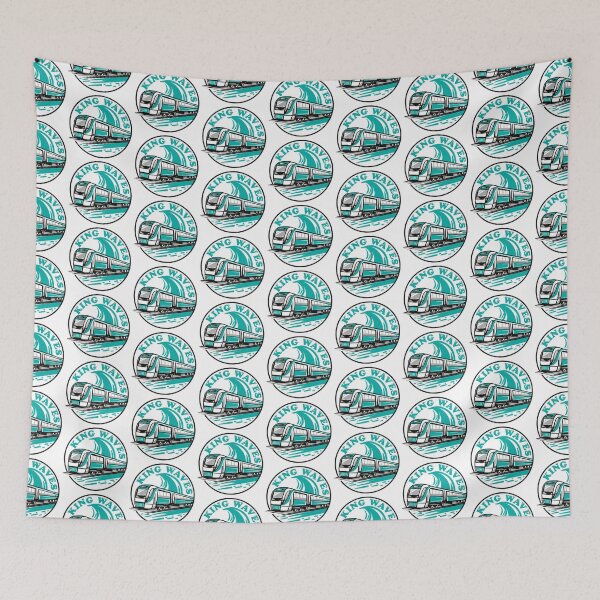 Item preview, King Waves with C Series Perth Transperth Train designed and sold by jasmineberry.