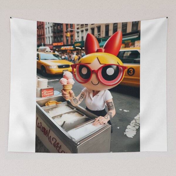 Item preview, "Blossom Cone-trol: Ice Cream & Power Tats!" designed and sold by Print Fiction.