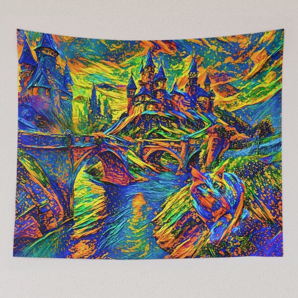 Item preview, Castle Sentinel in Sunset Rivershine designed and sold by blackhalt.