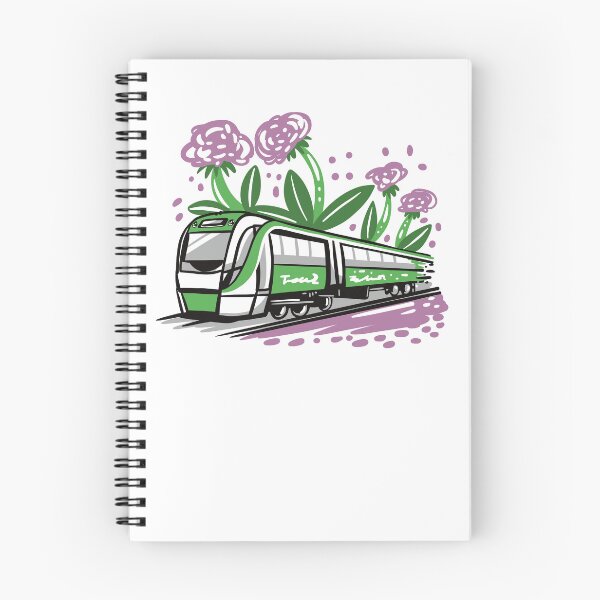 Item preview, Perth Green Train with Flowers designed and sold by jasmineberry.