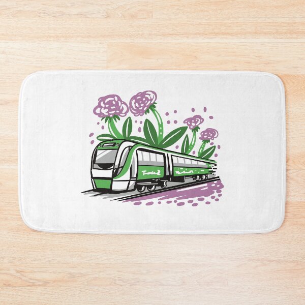 Item preview, Perth Green Train with Flowers designed and sold by jasmineberry.