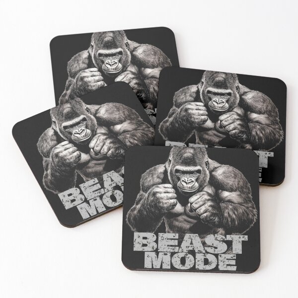 Item preview, Beast Mode Silverback Gorilla - Gym Motivation Essential T-Shirt designed and sold by Gaviani Design Studio.