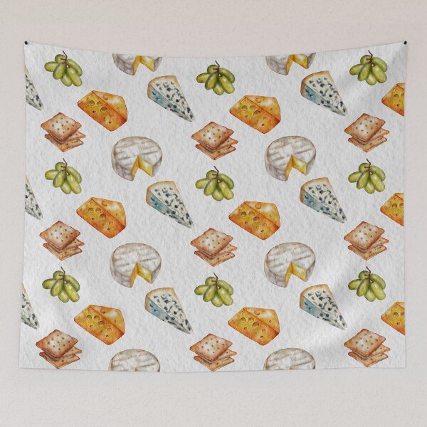 Item preview, Watercolour Cheese & Crackers designed and sold by Charlie's Paper Studio.