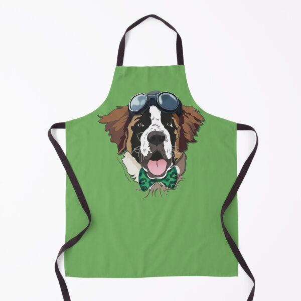 Item preview, Dapper Saint Bernard with Goggles & Bowtie designed and sold by Vector Woofs.