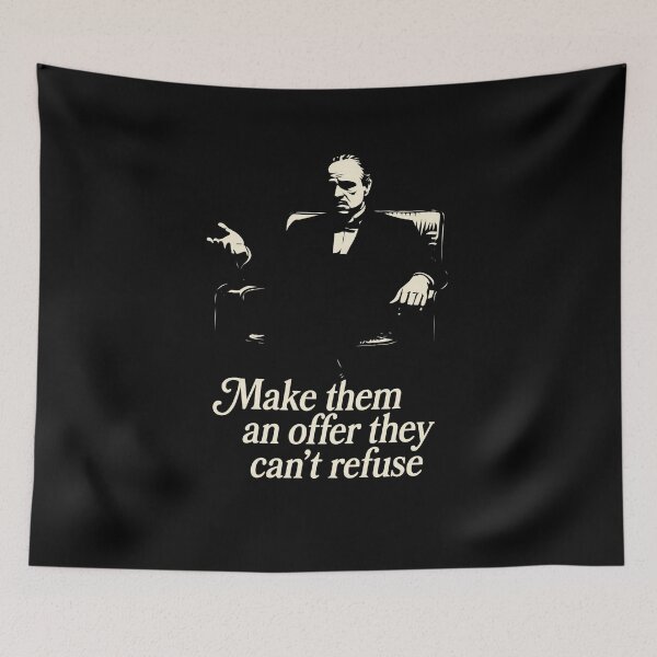Item preview, The Offer You Can’t Refuse – Don Corleone Retro Mafia Poster designed and sold by CesArt  D..