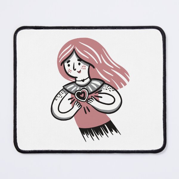 Item preview, Woman Holding a Heart to Her Heart designed and sold by jasmineberry.