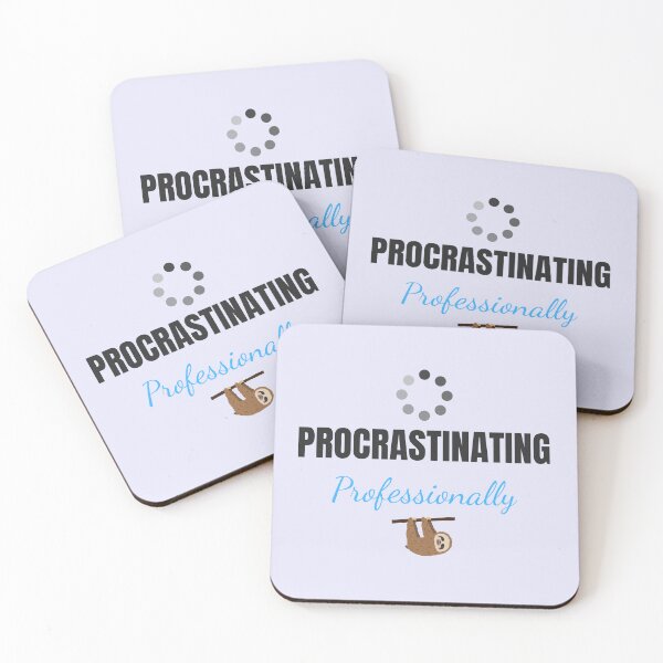 Item preview, Procrastinating Professionally – Funny Sloth Quote Design designed and sold by thoratsdesign.
