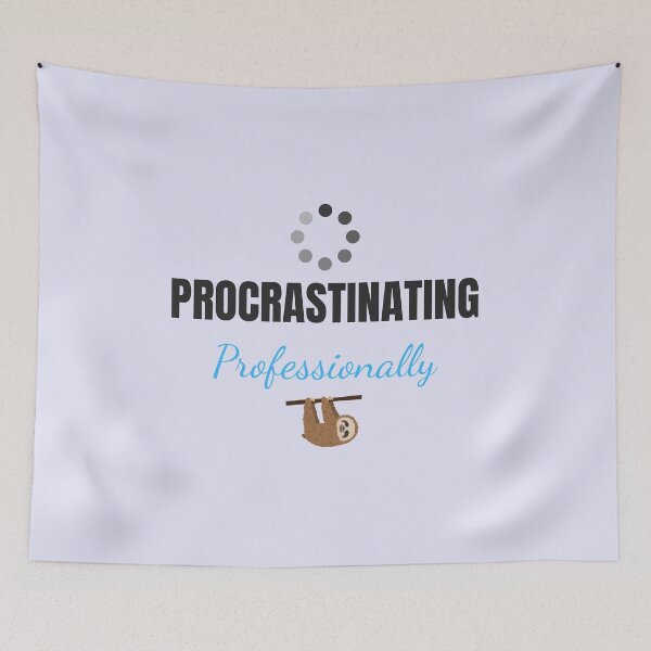 Item preview, Procrastinating Professionally – Funny Sloth Quote Design designed and sold by thoratsdesign.