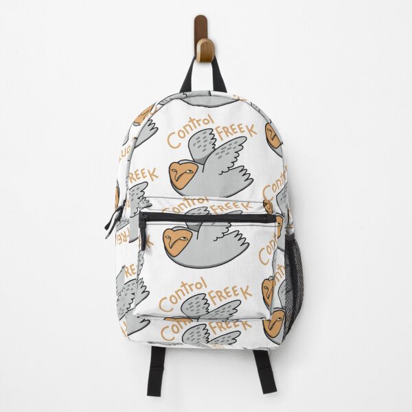 Item preview, Grey owl flying with the words CONTROL FREEK designed and sold by jasmineberry.