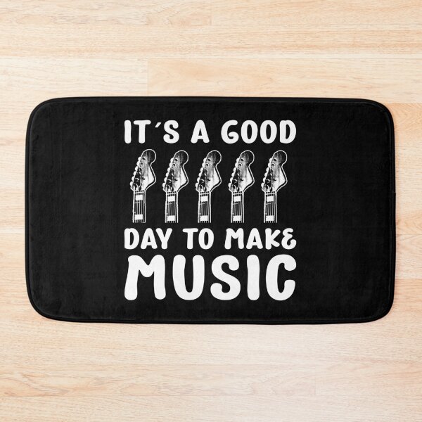 Item preview, It’s a Good Day to Make Music Electric Guitar designed and sold by Dmetalx Art Apparel.