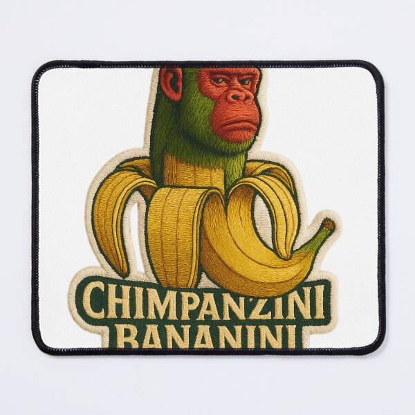 Item preview, Chimpanzini bananini embroidery patch sticker designed and sold by mvojnovic1992.