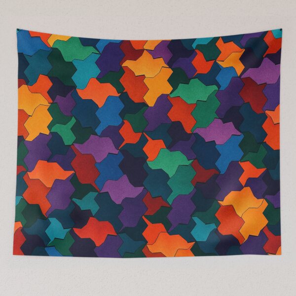 Item preview, Lively geometric explosion of shapes designed and sold by Sigtrix.