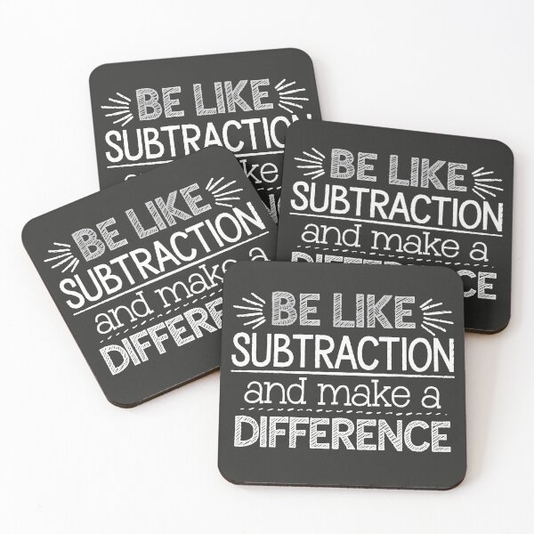 Item preview, Be Like Subtraction and Make a Difference Math Teacher designed and sold by stylesip.