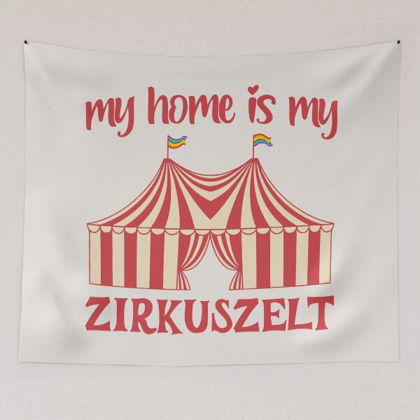 Item preview, Circus tent with rainbow flags – Pride design as a political reaction designed and sold by VariousGoodies.