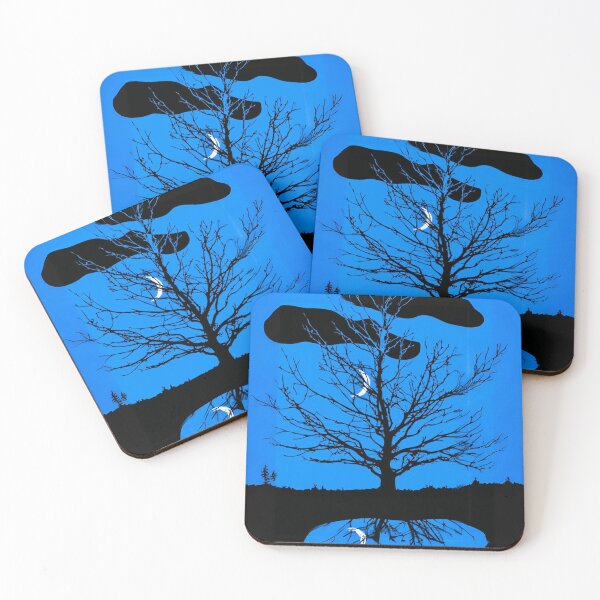 Item preview, Crescent Moon with Tree Silhouette designed and sold by Marymarice.