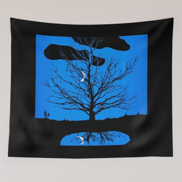 Item preview, Crescent Moon with Tree Silhouette designed and sold by Marymarice.