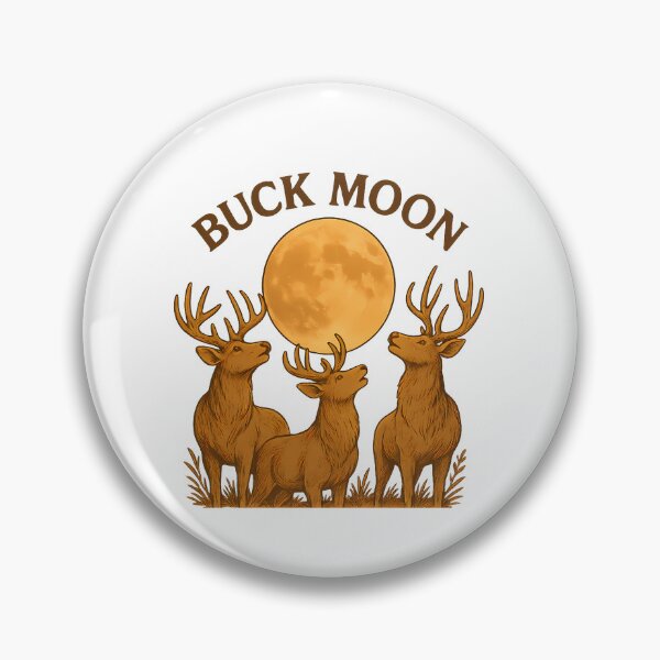 Item preview, Buck Moon: A Wildlife Art Piece Featuring Three Awe Inspiring Deer designed and sold by elynne9.