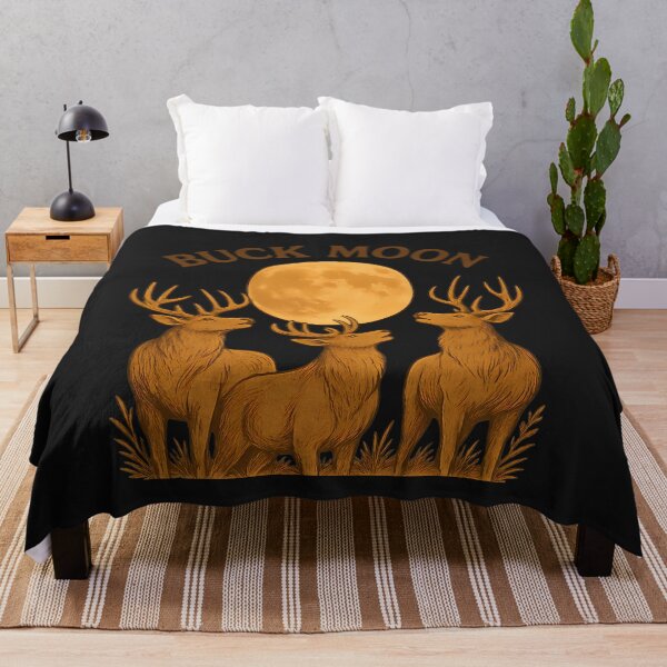 Item preview, Buck Moon: A Wildlife Art Piece Featuring Three Awe Inspiring Deer designed and sold by elynne9.