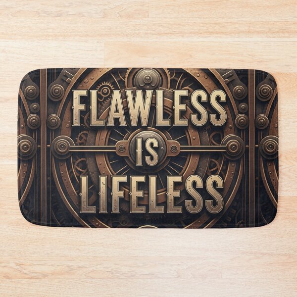 Item preview, Flawless is Lifeless Steampunk Dystopian Quote designed and sold by Elizarfa.