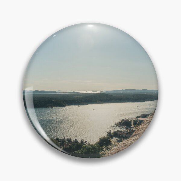 Item preview, Adriatic Horizon – Fortress Wall View Over Shimmering Sea designed and sold by Ellaire.