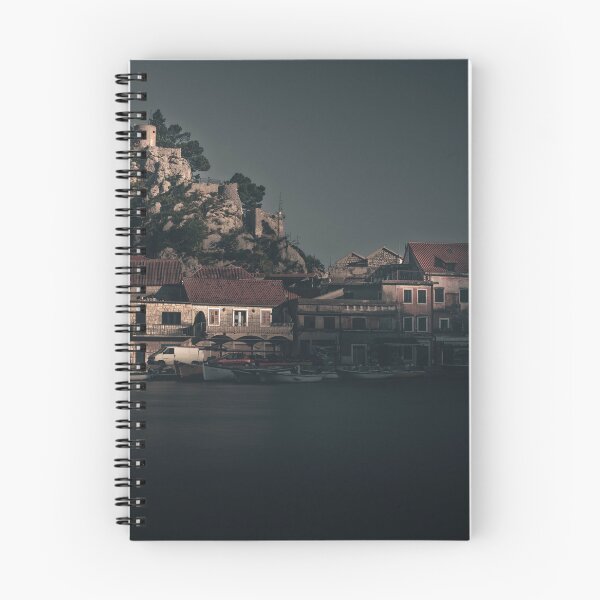 Item preview, Shadowed Harbor – Moody Coastal Fortress Scene designed and sold by Ellaire.