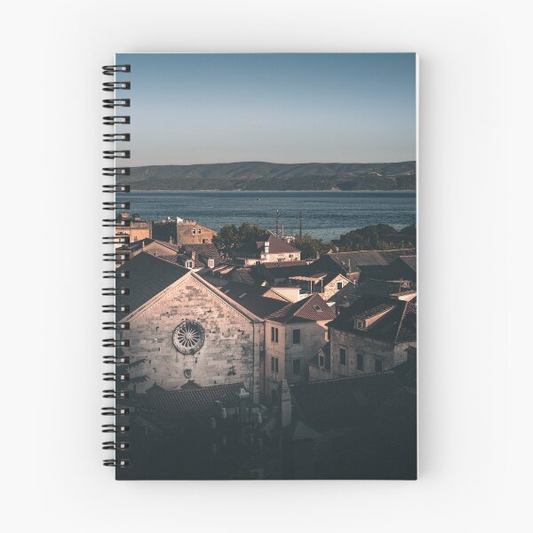 Item preview, Coastal Cathedral View – Sunset Over Adriatic Rooftops designed and sold by Ellaire.