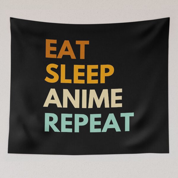Artikelvorschau, Eat Sleep Anime Repeat entworfen und verkauft von AmmarSherJaan.